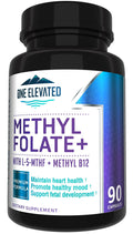 Double Strength & Most Bioactive Methyl Folate! Uniquely Formulated with Highest Pharmaceutical Grade Methylcobalamin (B12), Niacin, B1, B2 B6. Works Synergistically for Max Results-3 Month Supply - FENGGESTORE20