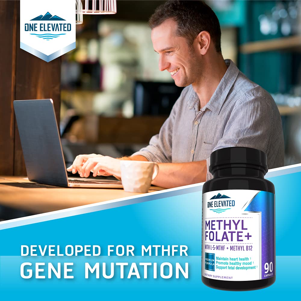 Double Strength & Most Bioactive Methyl Folate! Uniquely Formulated with Highest Pharmaceutical Grade Methylcobalamin (B12), Niacin, B1, B2 B6. Works Synergistically for Max Results-3 Month Supply - FENGGESTORE20