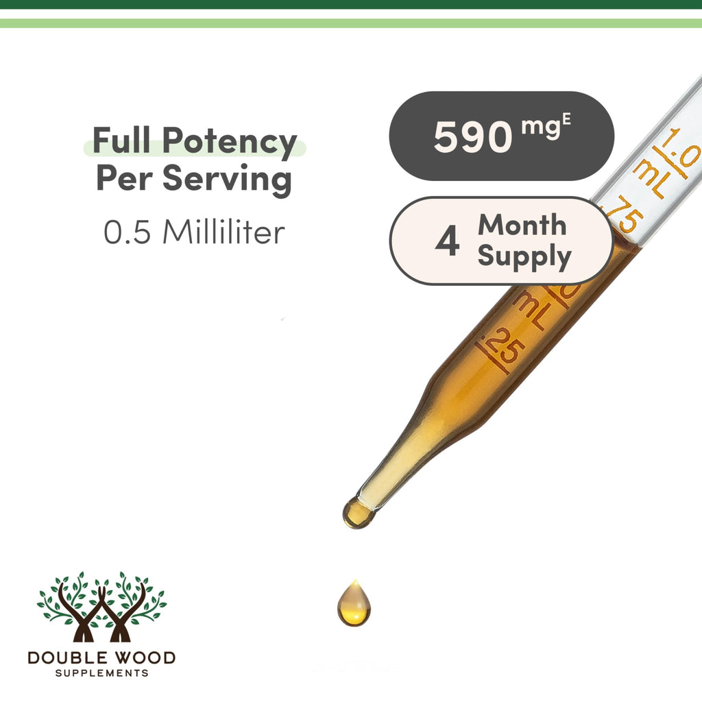 Double Wood Supplements Organic Lemon Balm Tincture - for Digestion & Relaxation 590mg - 2FL OZ, 120 Servings - FENGGESTORE20