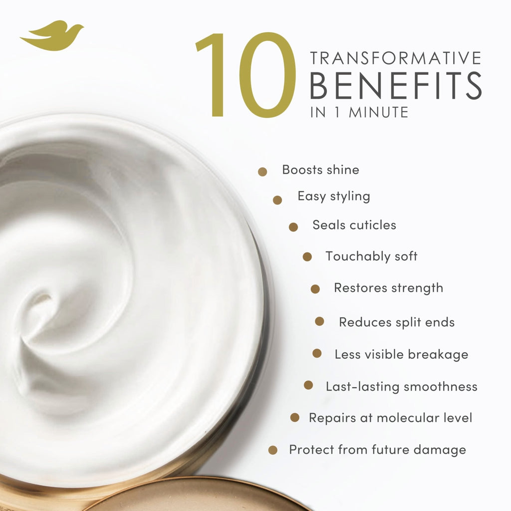Dove Hair Intensive Repair 10in1 Serum Mask for Damaged Hair with Bio-Protein Care Technology and Amino Serum 9.2 fl oz - FENGGESTORE20
