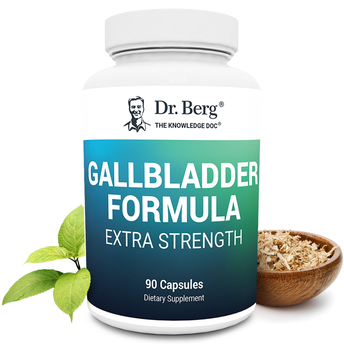 Dr. Berg Gallbladder Formula Extra Strength - with Ox Bile Powder and Conjugated Bile Acid - Digestive Enzymes Proprietary Blend - Full 45-Day Supply - 90 Vegetable Capsules - FENGGESTORE20