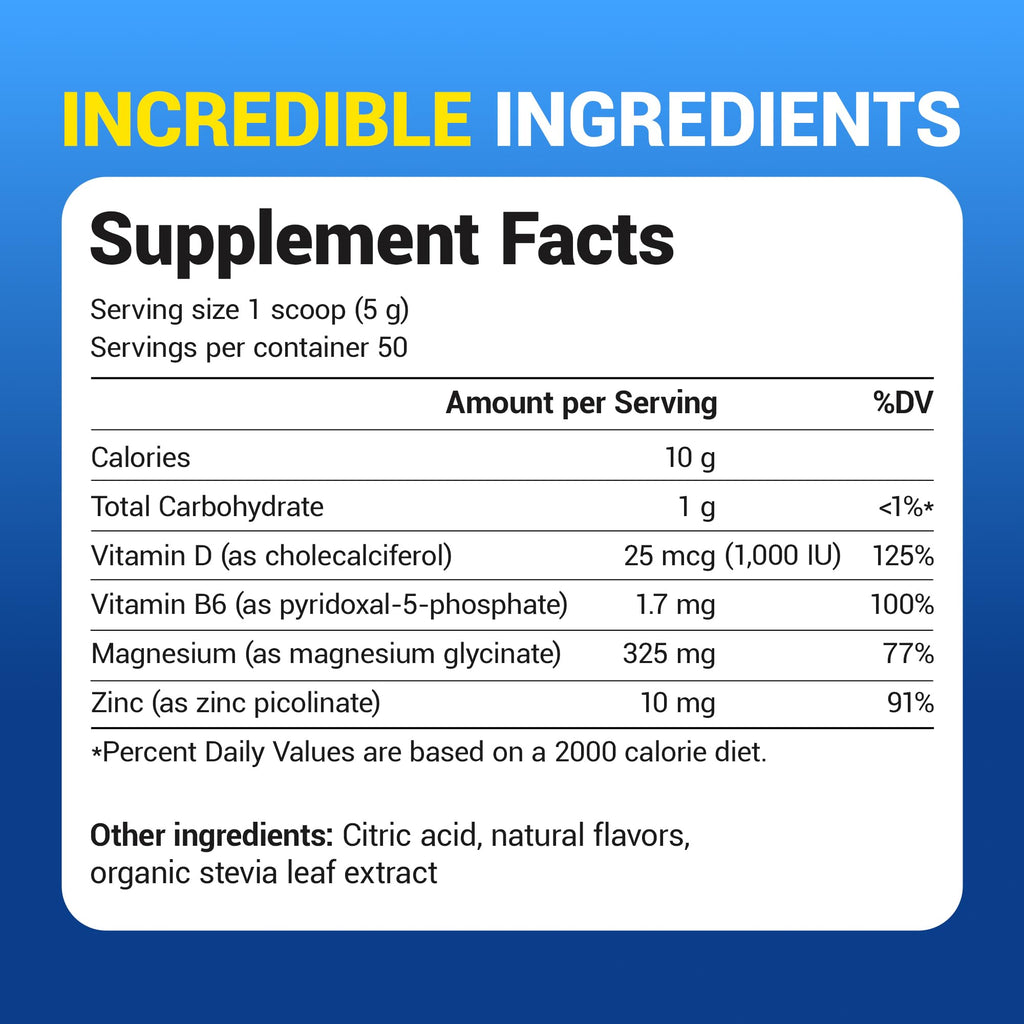 Dr. Berg Magnesium Glycinate Powder for Sleep, Relaxation, & Stress Relief - Now Includes Vitamin D3 & Zinc - Delicious Raspberry & Lemon Flavor (50 Servings) Magnesium Powder - Magnesium Drink Powder - FENGGESTORE20