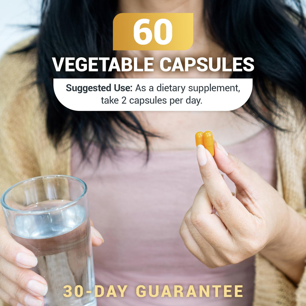 Dr. Berg (Only 2 Per Day) Turmeric Supplement with Black Pepper (BioPerine) - 1350 mg Turmeric Curcumin Supplement with 95% Curcuminoids – Turmeric Curcumin with Black Pepper – 60 Turmeric Capsules - FENGGESTORE20