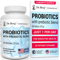 Dr. Berg Probiotic Supplement (60 Billion CFUs) - Helps Ease Occasional Constipation, Diarrhea, Gas & Bloating* - Pre and Probiotics for Digestive Health - 60 Probiotic Capsules - FENGGESTORE20
