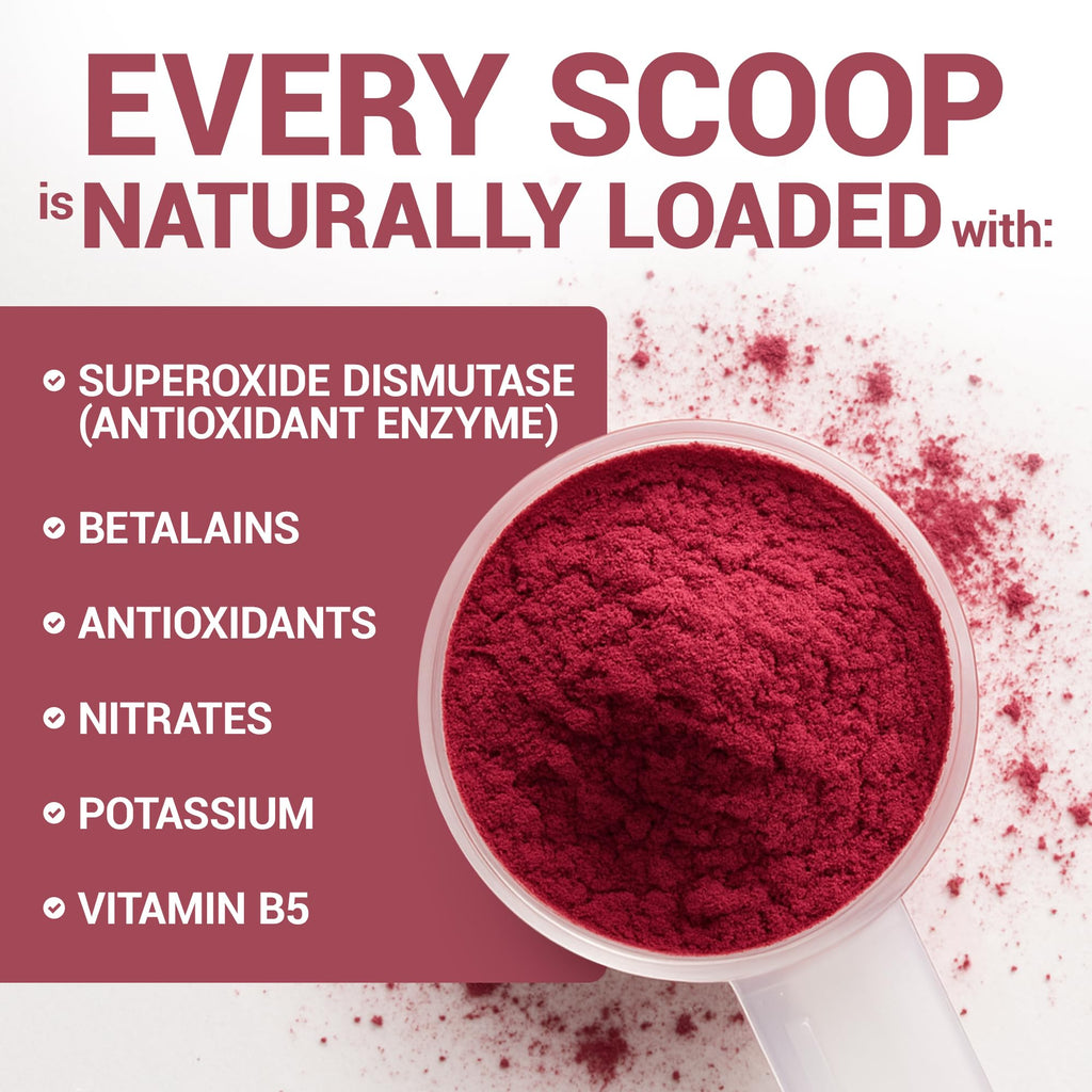 Dr. Berg Raw Organic Beet Powder from Real Earth-Grown Beets – USDA Certified Organic Beet Root Powder to Support Nitric Oxide Levels, Energy, Blood Flow, & Heart Health* – 30 Servings - FENGGESTORE20