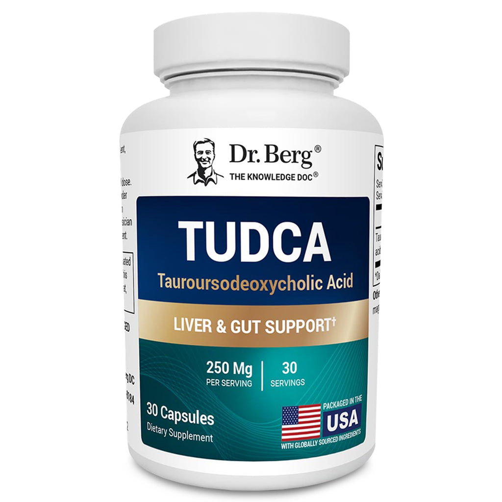 Dr. Berg TUDCA Supplement (Tauroursodeoxycholic Acid) - Powerful Formula for Liver Health, Bile Flow, Gallbladder Support, and Digestive Health* - 30 Capsules - FENGGESTORE20