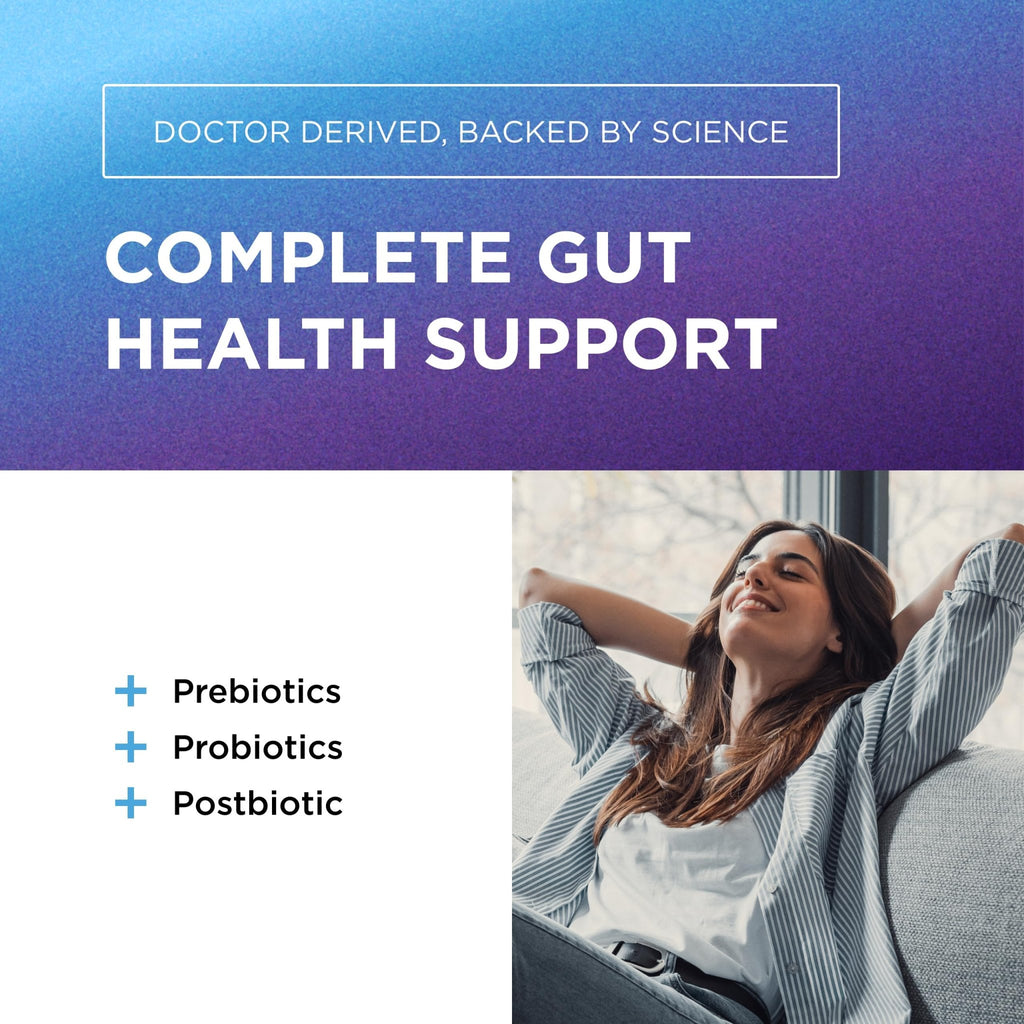 DR. EMIL NUTRITION Women & Men Total Gut Health Complex | Prebiotic + Probiotic + Postbiotic Gut Health Supplements - FENGGESTORE20