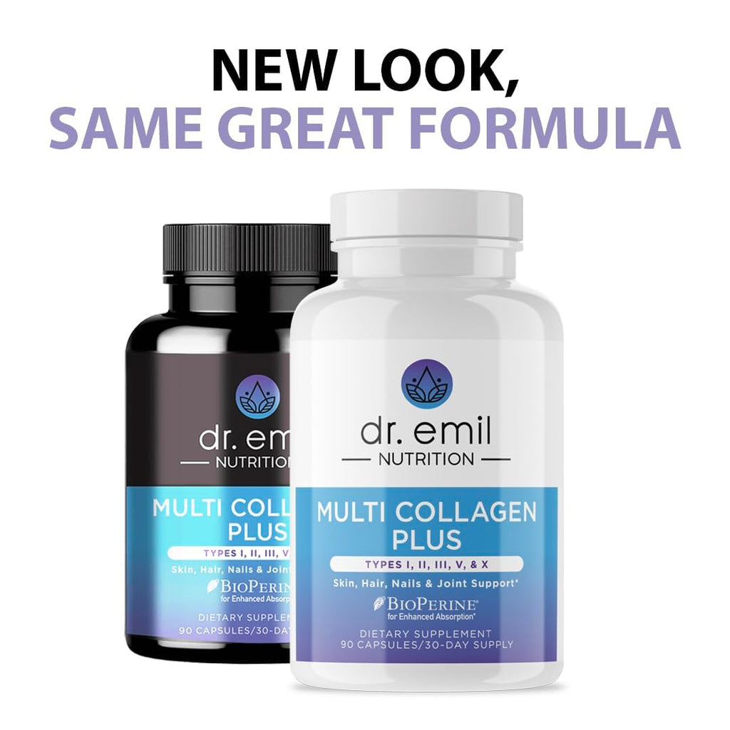 DR. EMIL NUTRITION Women's Multi Collagen Pills | Collagen Supplements | Support Hair, Skin, Nails & Joints | Hydrolyzed Collagen Supplements - FENGGESTORE20