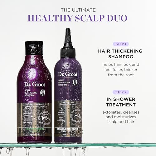 Dr. Groot Hair Thickening Shampoo, Korean Hair Care with Biotin, Rosemary Oil to Help Volumize Thinning, Damaged Hair, Hydrate Hair and Scalp, - FENGGESTORE20