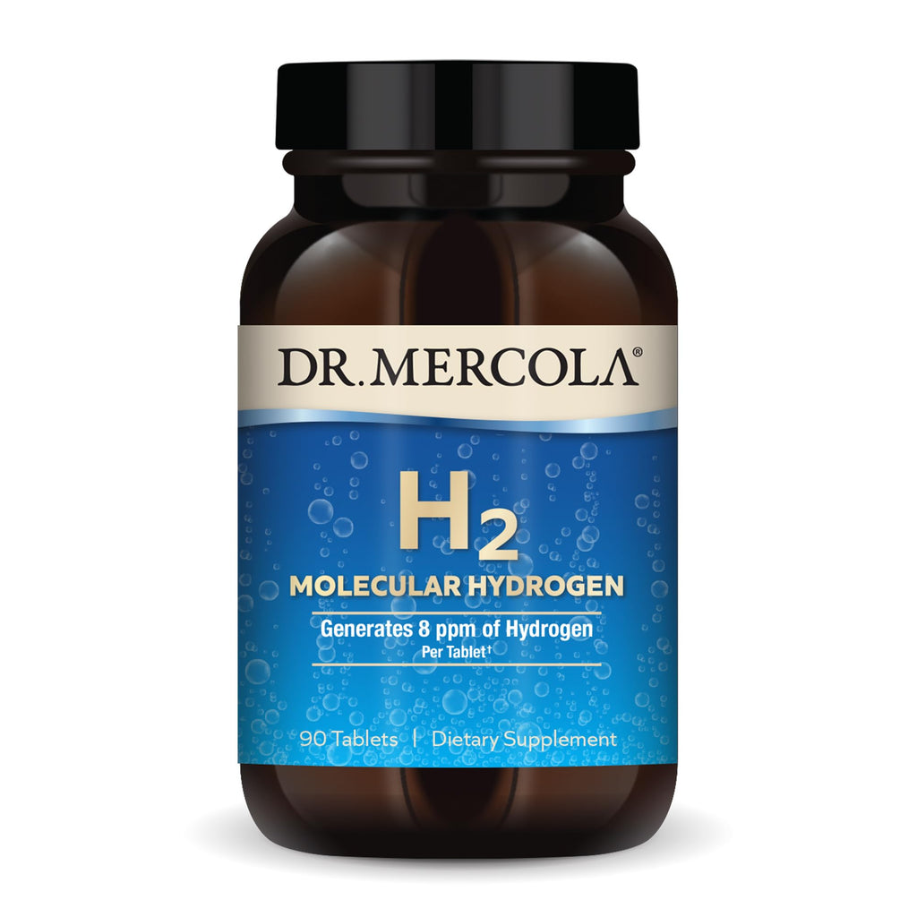 Dr. Mercola H2 Molecular Hydrogen Tablets, Creates Hydrogen Rich Water (8 ppm), Supports Cellular Energy, Brain Health & Healthy Aging - FENGGESTORE20