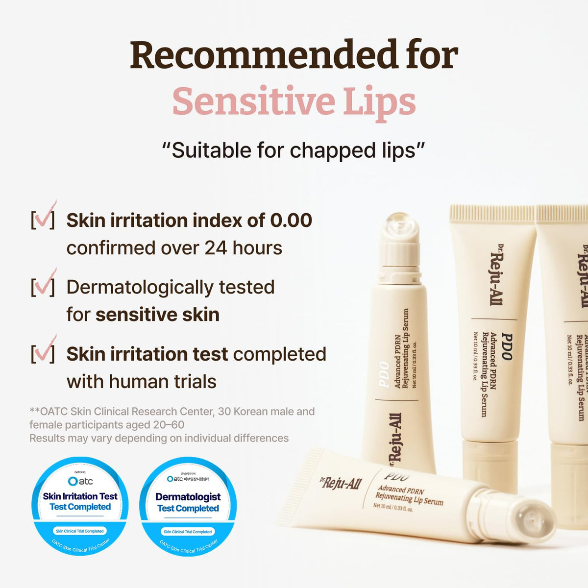 Dr. Reju-All Advanced PDRN Rejuvenating Lip Serum – Hydrating Lip Balm with Lipozip PDRN for Glowy, Dewy Lips – Gentle Exfoliating & Smoothing Lip Moisturizer – Hibiscus & Lactic Acid – 0.3 Fl Oz - FENGGESTORE20