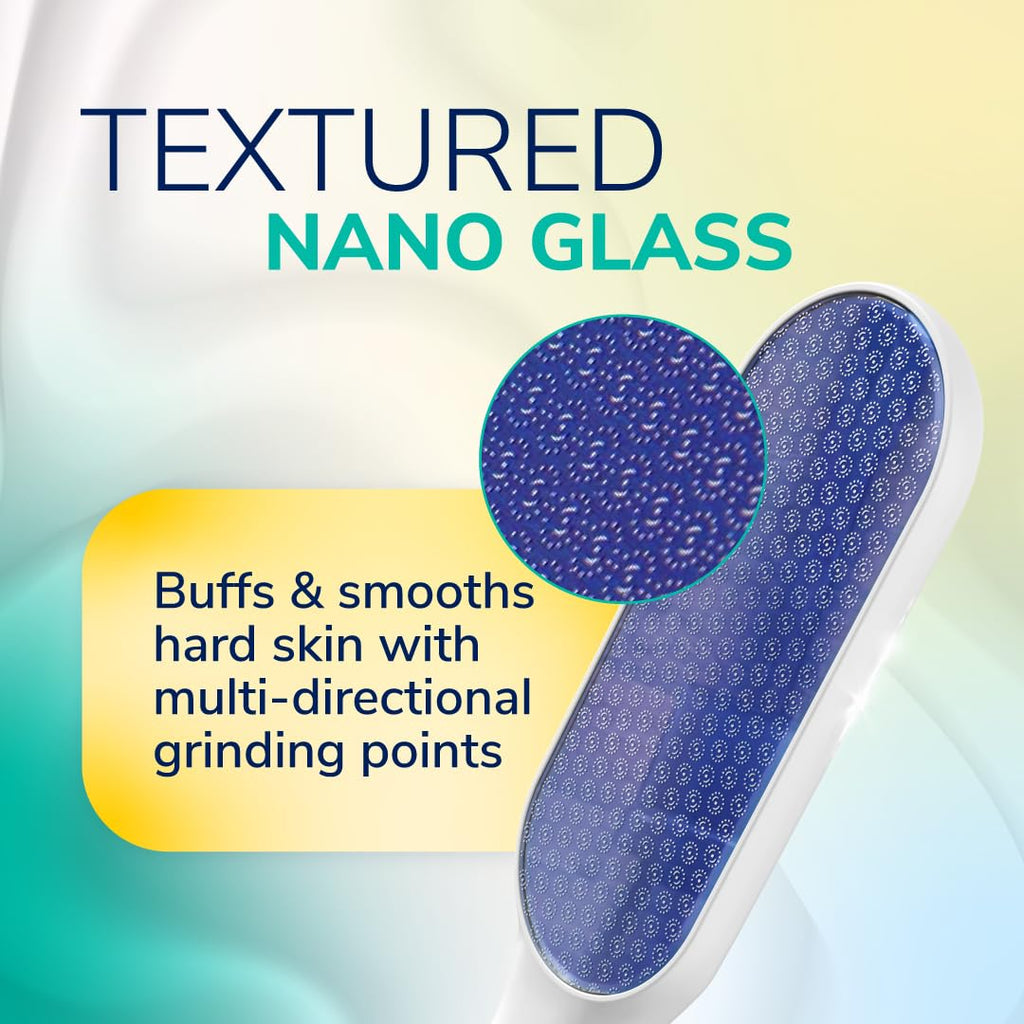Dr. Scholl's Hard Skin Remover Nano Glass Foot File - Foot Callus Remover, Durable Foot Scrubber - FENGGESTORE20