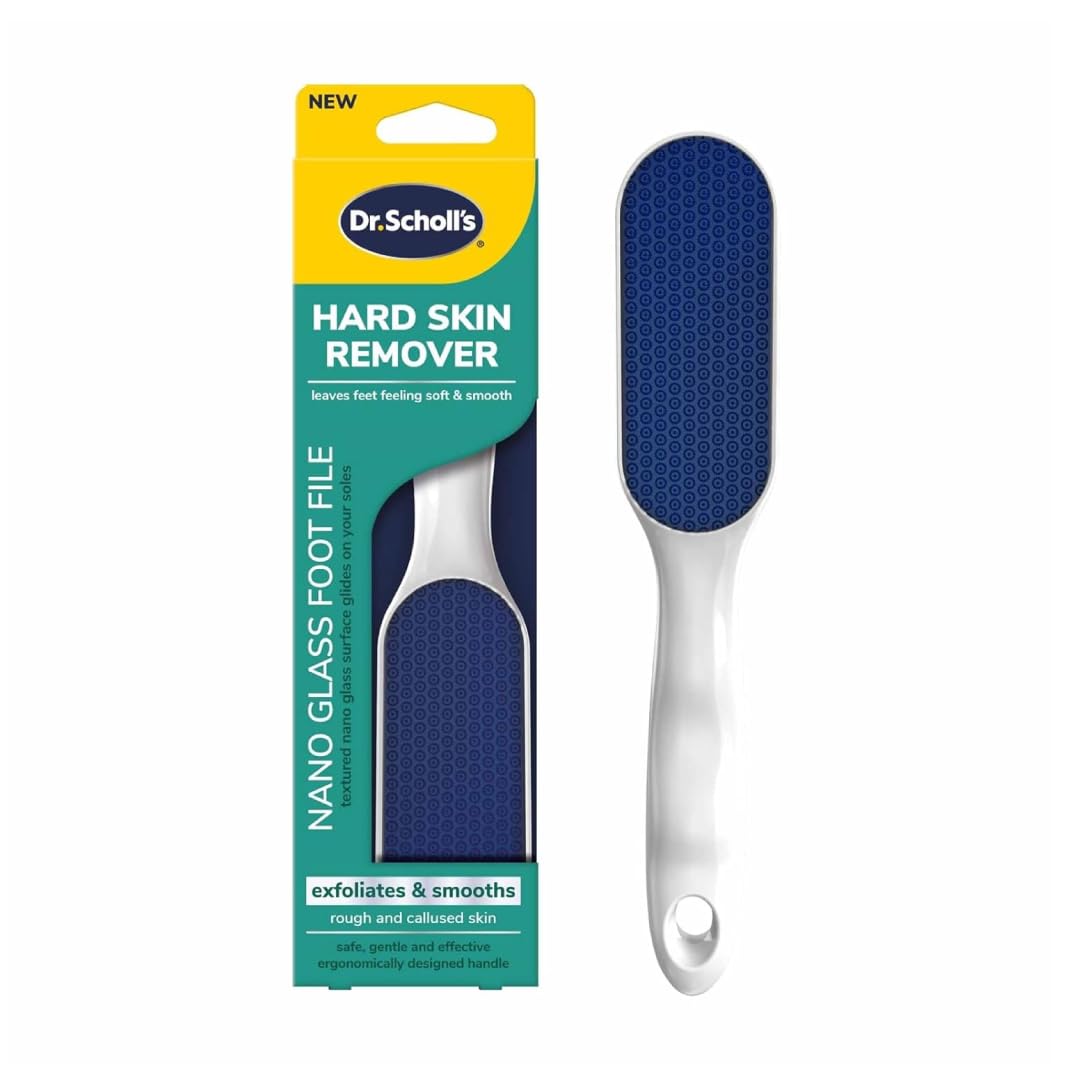 Dr. Scholl's Hard Skin Remover Nano Glass Foot File - Foot Callus Remover, Durable Foot Scrubber - FENGGESTORE20