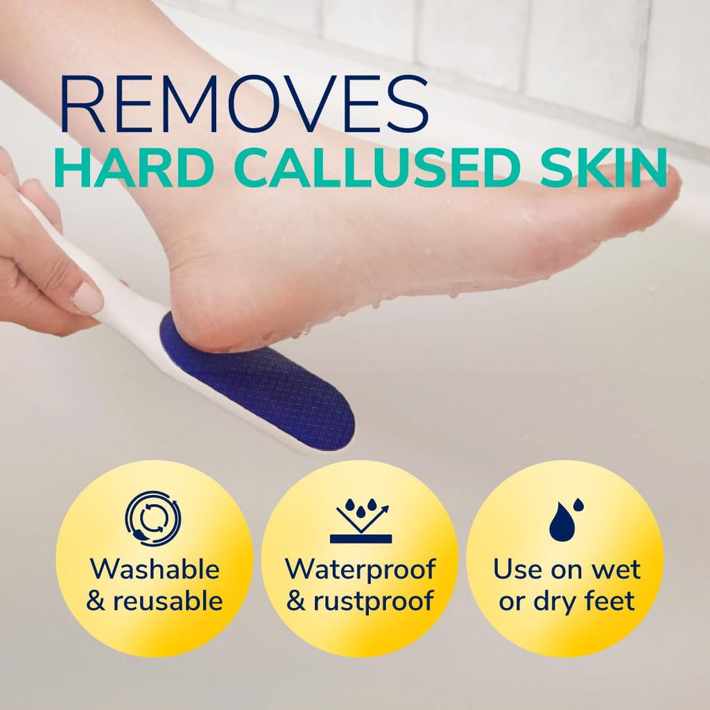 Dr. Scholl's Hard Skin Remover Nano Glass Foot File - Foot Callus Remover, Durable Foot Scrubber - FENGGESTORE20