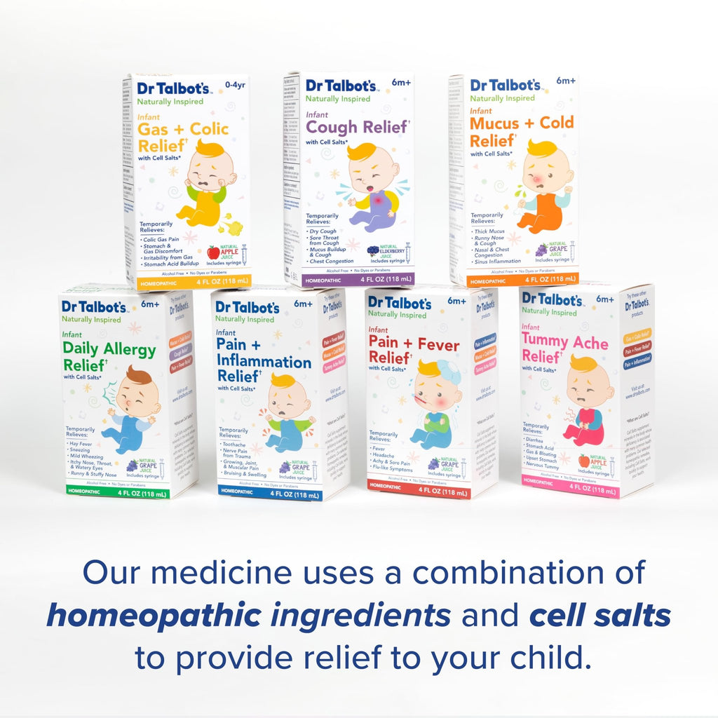 Dr. Talbot's Infant Daily Allergy Relief Liquid Medicine, Naturally Inspired for Babies, Includes Syringe, Grape Juice Flavor, Purple, 4 Fl Oz - FENGGESTORE20