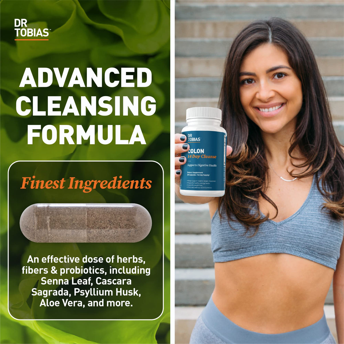 Dr. Tobias Colon Cleanse - Constipation Relief & Gut Health Support for Women & Men | 14 Day Colon Cleanser for a Gentle Colon Detox - FENGGESTORE20