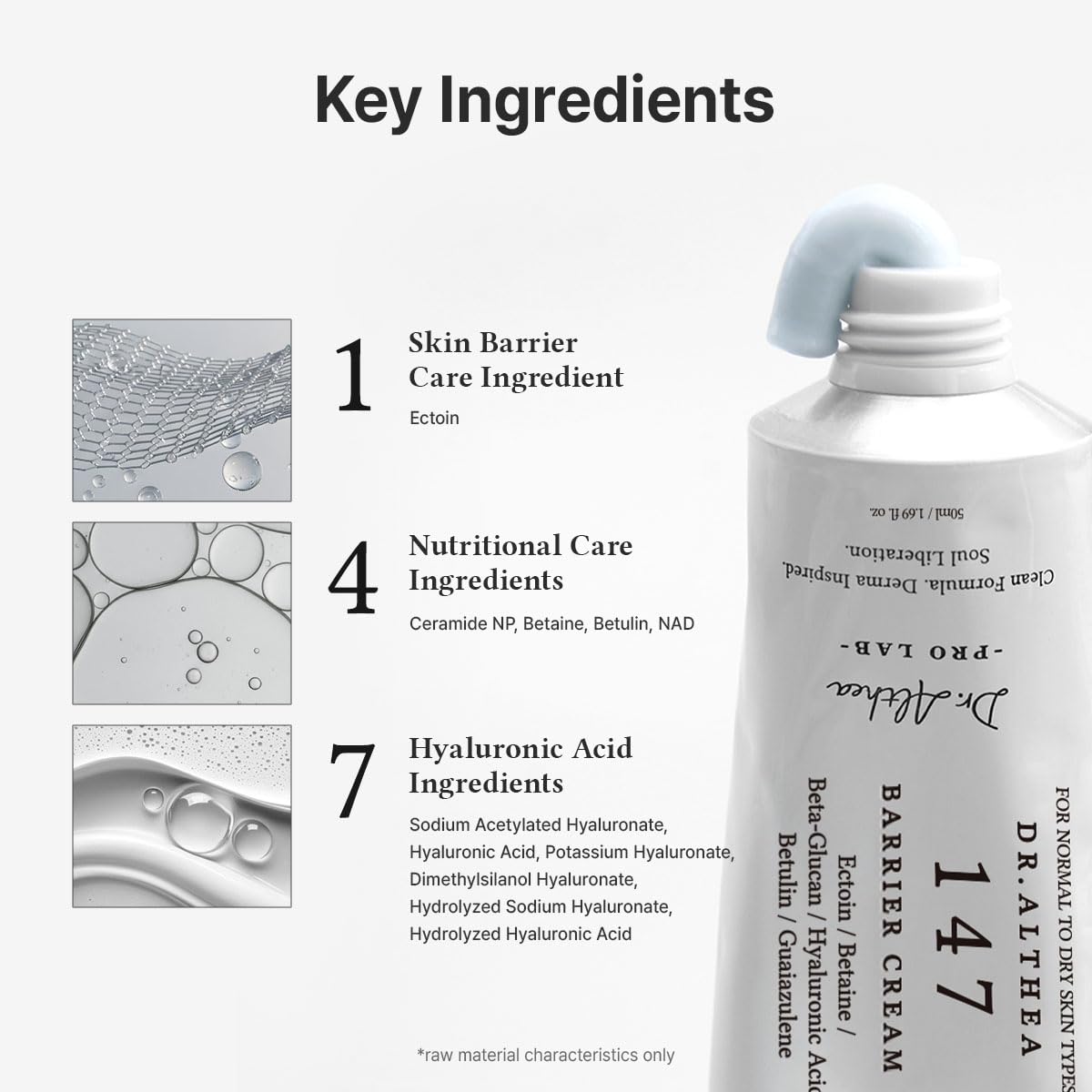 Dr.Althea 147 Barrier Cream | Daily Skin Barrier Care | Deep Hydrating with Hyaluronic Acid - FENGGESTORE20