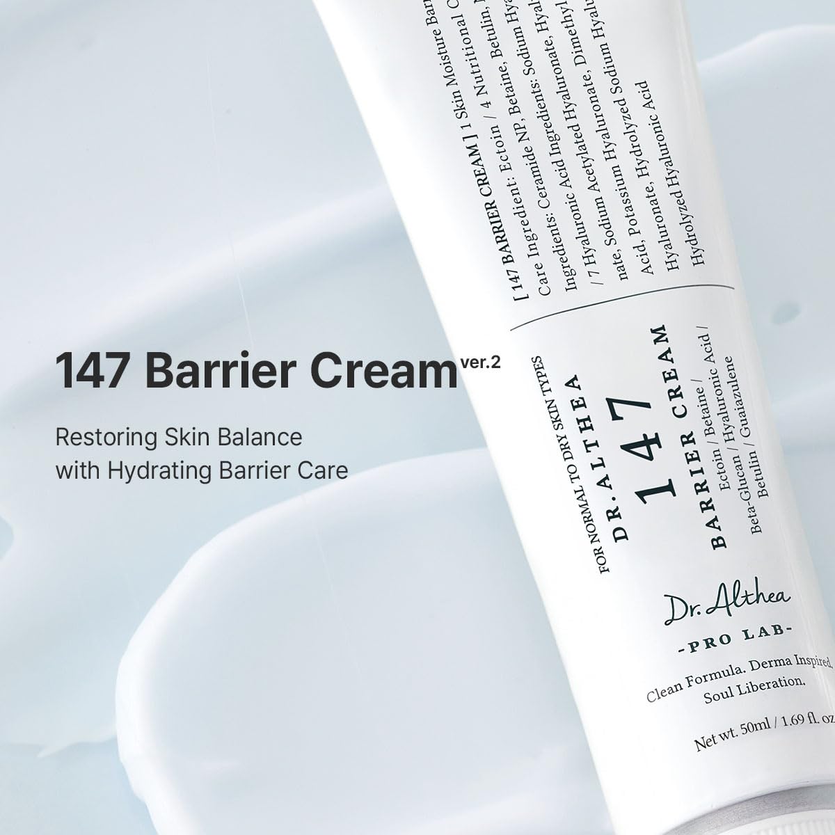 Dr.Althea 147 Barrier Cream | Daily Skin Barrier Care | Deep Hydrating with Hyaluronic Acid - FENGGESTORE20