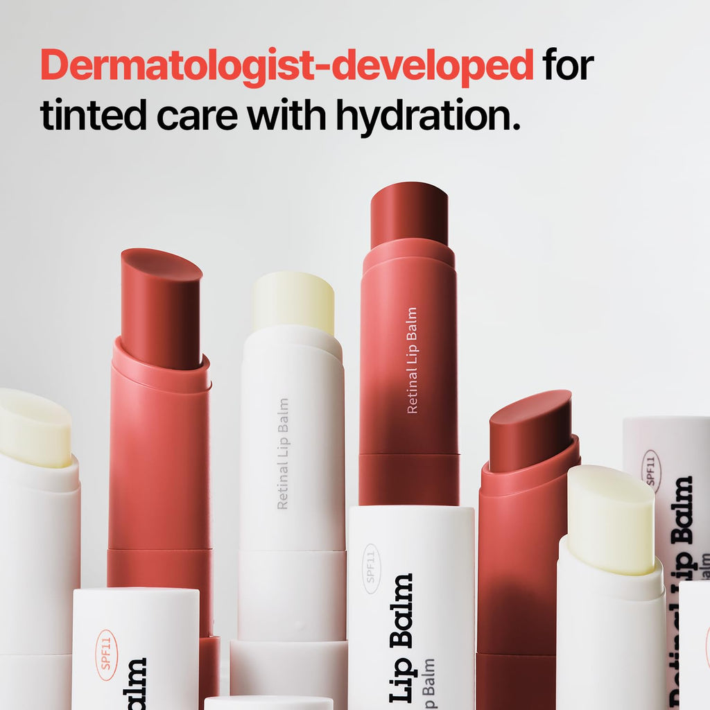 Dr.Different Retinal Lip Balm Tinted, Anti-Wrinkle Lip Treatment with Deep Hydration & Long-Lasting Moisture - FENGGESTORE20