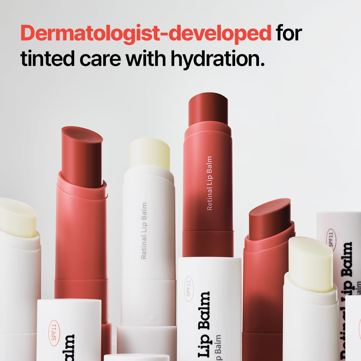Dr.Different Retinal Lip Balm Tinted, Anti-Wrinkle Lip Treatment with Deep Hydration & Long-Lasting Moisture - FENGGESTORE20