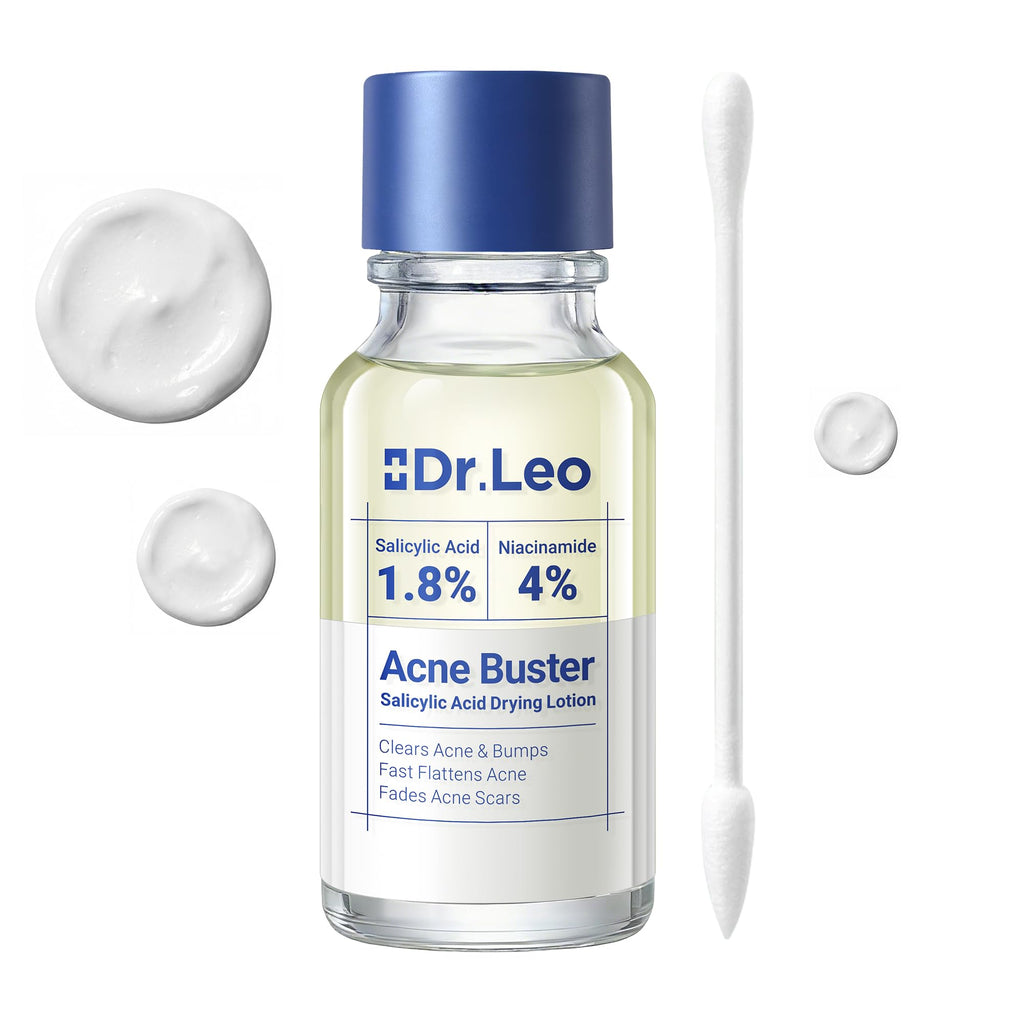 Dr.Leo 1.8% Salicylic Acid Spot Serum, Acne Treatment for Acne-Prone Sensitive Skin | Niacinamide, Fast Pimple Relief, Fades Acne Marks - FENGGESTORE20