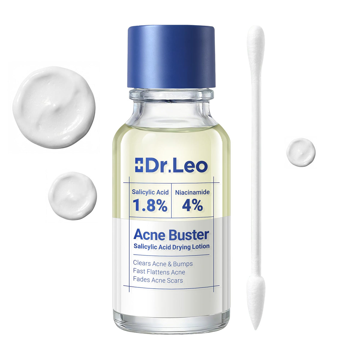 Dr.Leo 1.8% Salicylic Acid Spot Serum, Acne Treatment for Acne-Prone Sensitive Skin | Niacinamide, Fast Pimple Relief, Fades Acne Marks - FENGGESTORE20