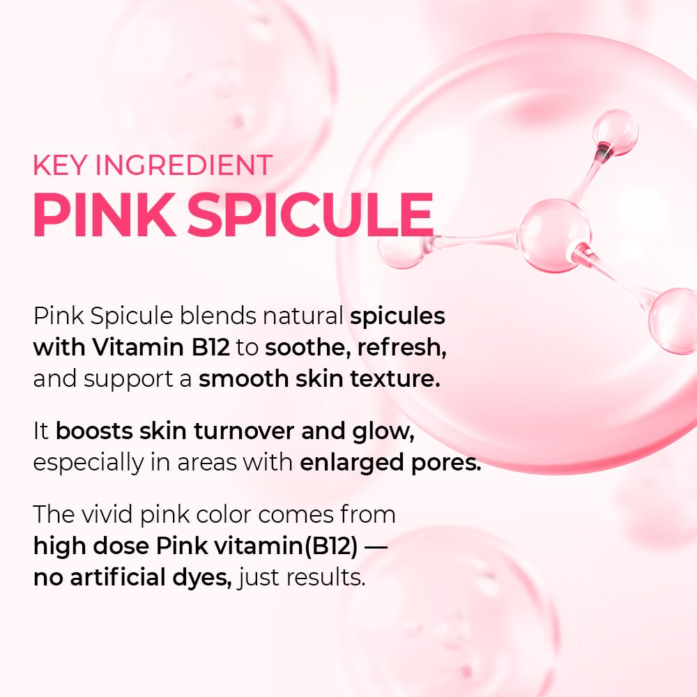 Dr.Melaxin Cyano Pink Spicule Niacinamide Serum – Vitamin B12 Pore Minimizer, Liquid Microneedle Facial Treatment - FENGGESTORE20