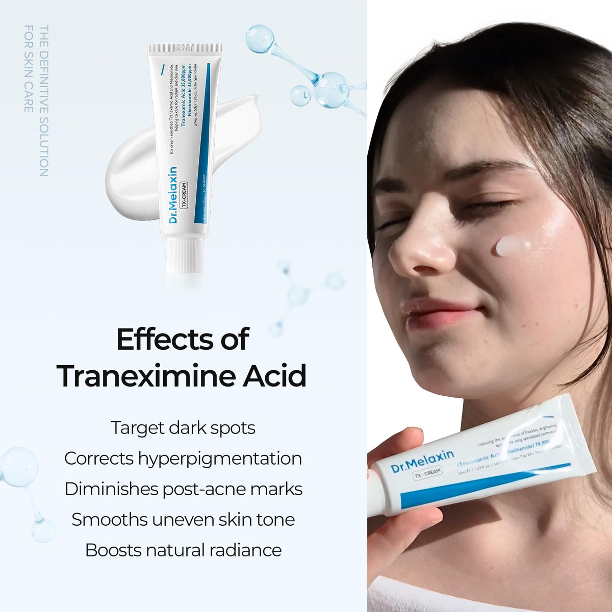DR.Melaxin TX Tranexamic Acid CREAM | Skin freckle Cream, Blemishes, Anti-pigmetation korean skin care - FENGGESTORE20