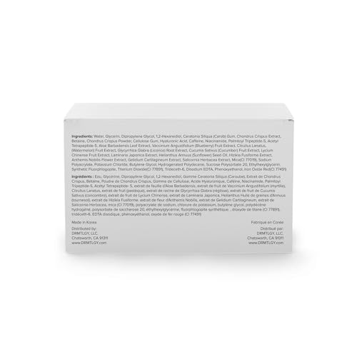 DRMTLGY Brightening Eye Masks – Biodegradable Hydrogel Under Eye Patches with Caffeine, Peptides, Hyaluronic Acid & Niacinamide - FENGGESTORE20
