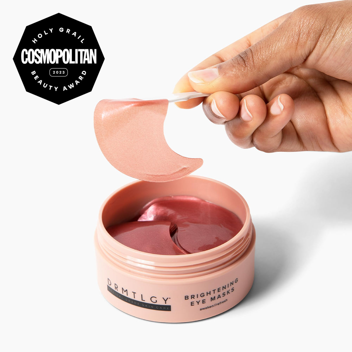 DRMTLGY Brightening Eye Masks – Biodegradable Hydrogel Under Eye Patches with Caffeine, Peptides, Hyaluronic Acid & Niacinamide - FENGGESTORE20