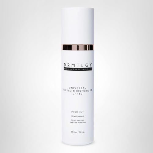 DRMTLGY Universal Tinted Moisturizer SPF 46 – Hydrating Dewy Tinted Sunscreen for Face with Zinc Oxide - FENGGESTORE20