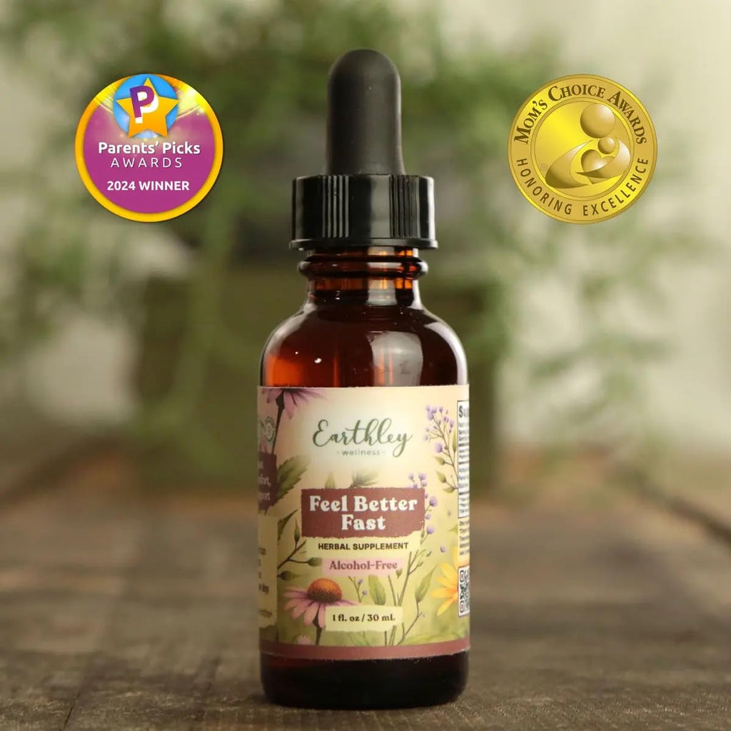 Earthley Wellness Feel Better Fast, All-Natural Relief for Minor Ailments, Organic Herbal Formula, Supports Immune & Digestive Health, Echinacea Root and More - FENGGESTORE20