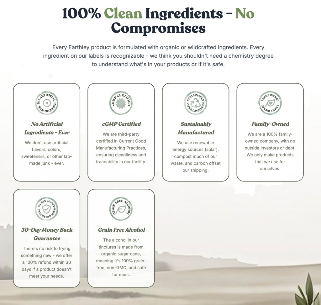 Earthley Wellness Feel Better Fast, All-Natural Relief for Minor Ailments, Organic Herbal Formula, Supports Immune & Digestive Health, Echinacea Root and More - FENGGESTORE20