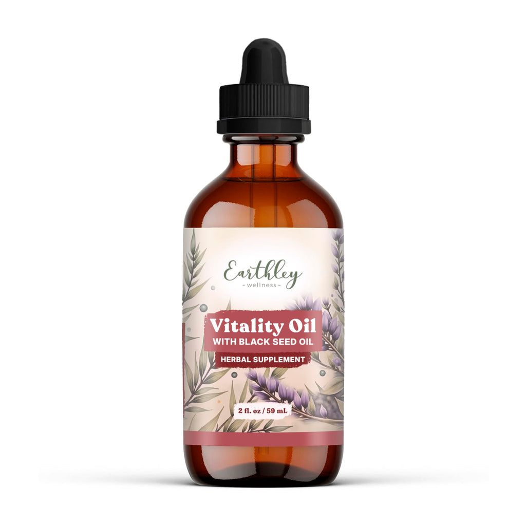 Earthley Wellness Vitality Oil, Liver, Immune, and Gut Health Support, Helps Elimate Toxins and Supports Liver Health, Zero Flavors, - FENGGESTORE20