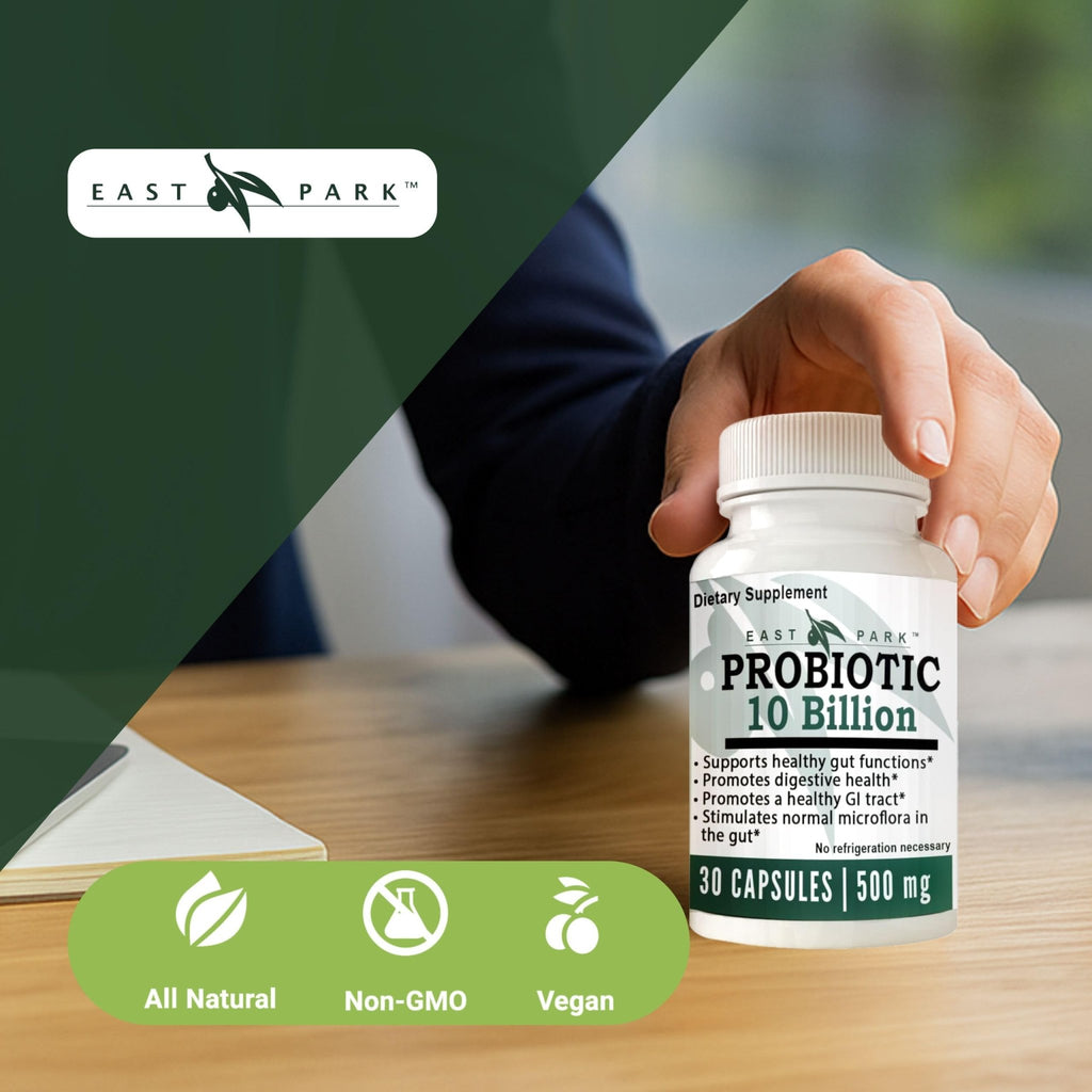 East Park Research d-Lenolate Probiotic Supplement | Probiotic 10 Billion CFUs Supports Gut & Digestive Health | Dietary Supplement Probiotics - FENGGESTORE20