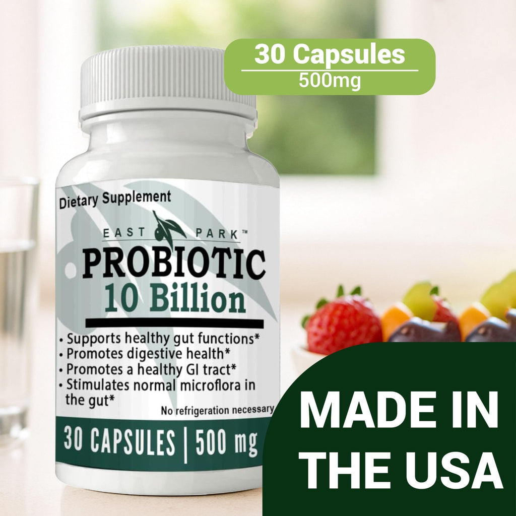 East Park Research d-Lenolate Probiotic Supplement | Probiotic 10 Billion CFUs Supports Gut & Digestive Health | Dietary Supplement Probiotics - FENGGESTORE20