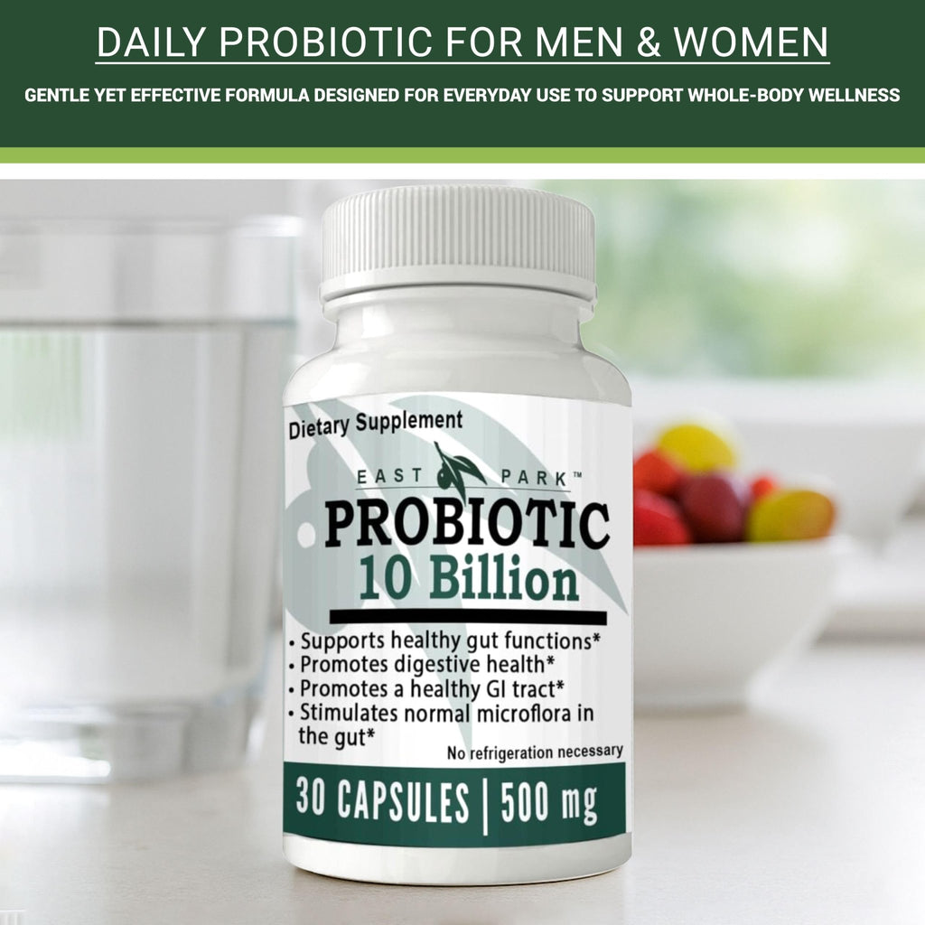 East Park Research d-Lenolate Probiotic Supplement | Probiotic 10 Billion CFUs Supports Gut & Digestive Health | Dietary Supplement Probiotics - FENGGESTORE20