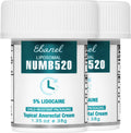 Ebanel 5% Lidocaine Numbing Cream, 2-Pack Pain Relief Burn Itch Numb Cream, Maximum Strength Topical Anesthetic with Allantoin, Vitamin E for Local and Anorectal Uses, Hemorrhoid Treatment - FENGGESTORE20