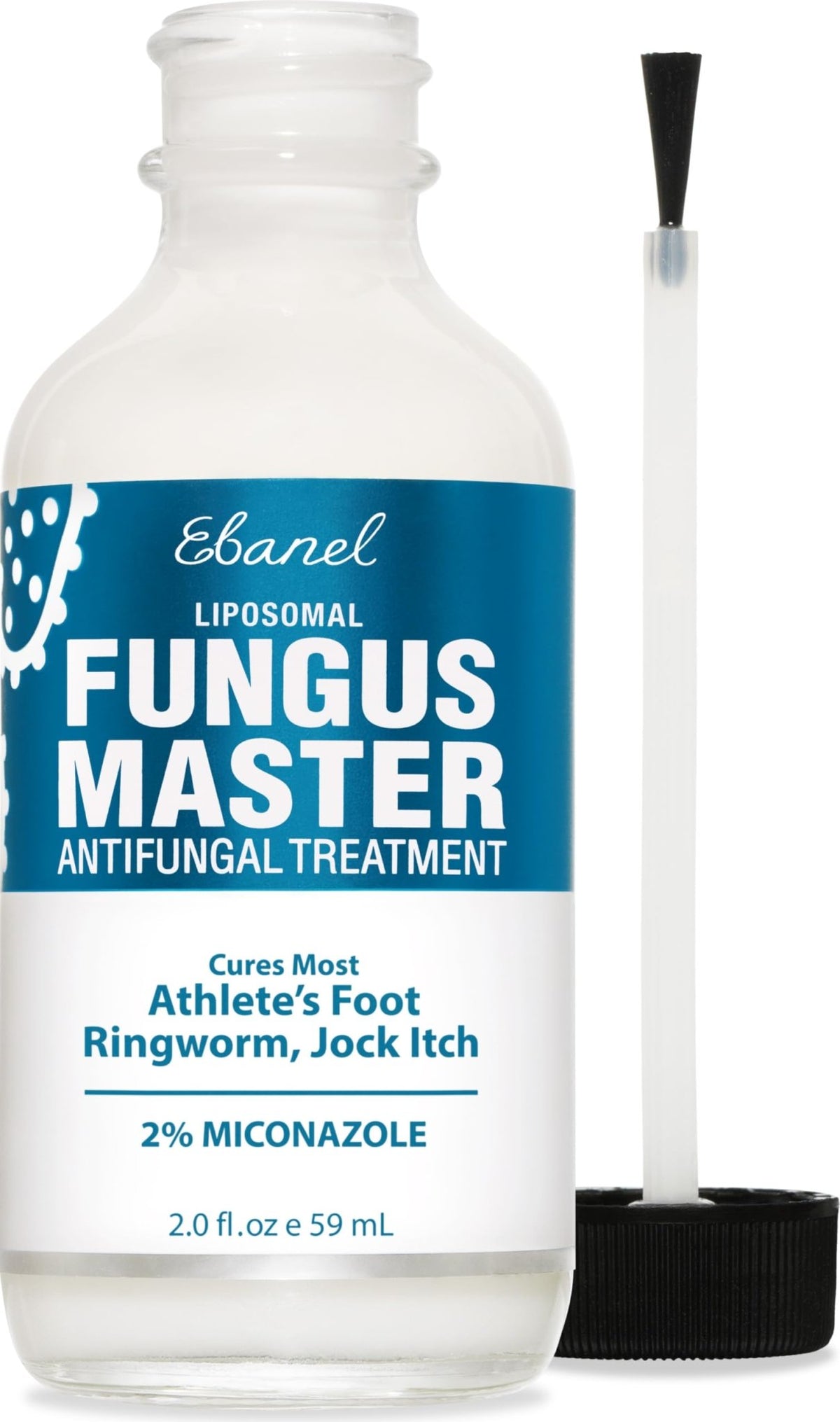 Ebanel Antifungal Cream Miconazole Athletes Foot Treatment, Cures Fungal Infection Leading to Nail Fungus, Jock Itch Cream with Undecylenic Acid, Tea Tree & Manuka Oil, Fast Itch Relief for Ringworm - FENGGESTORE20