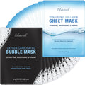 Ebanel Bundle of 15-Pack Collagen Face Mask, and 10-Pack Carbonated Bubble Clay Mask - FENGGESTORE20