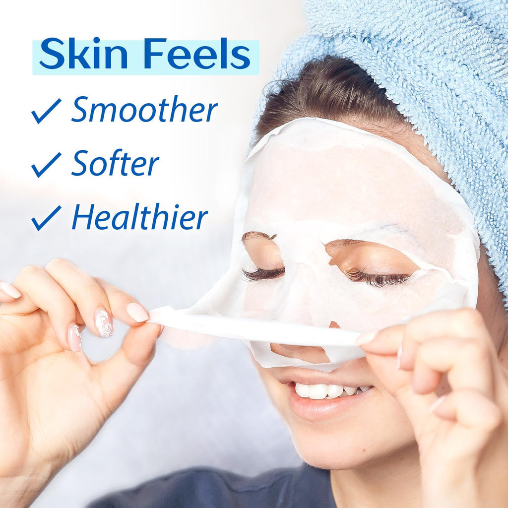 Ebanel Bundle of 40-Pack Collagen Face Mask and 8-Pack Collagen Peptide Infusion Mask - FENGGESTORE20