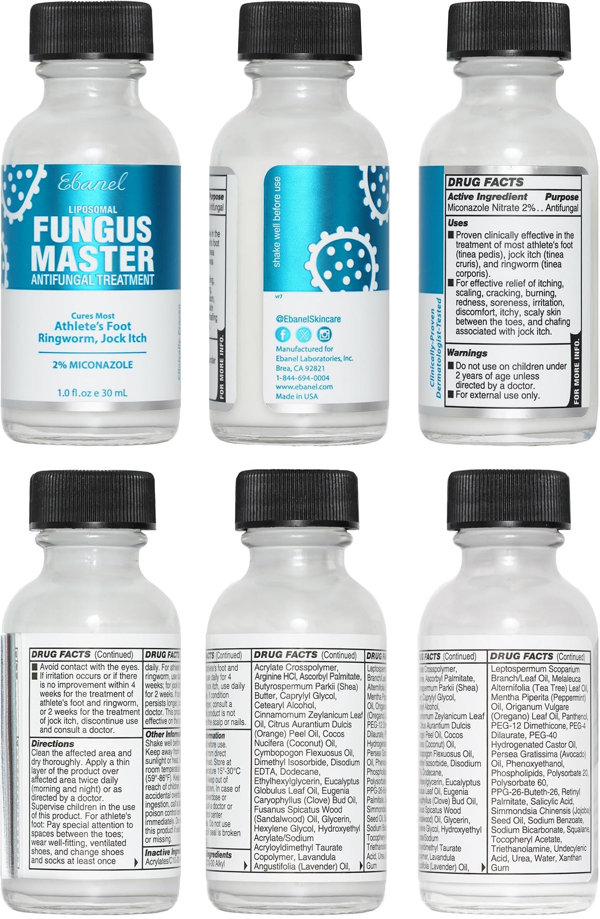 Ebanel Bundle of Callus Remover Gel and Antifungal Treatment - FENGGESTORE20