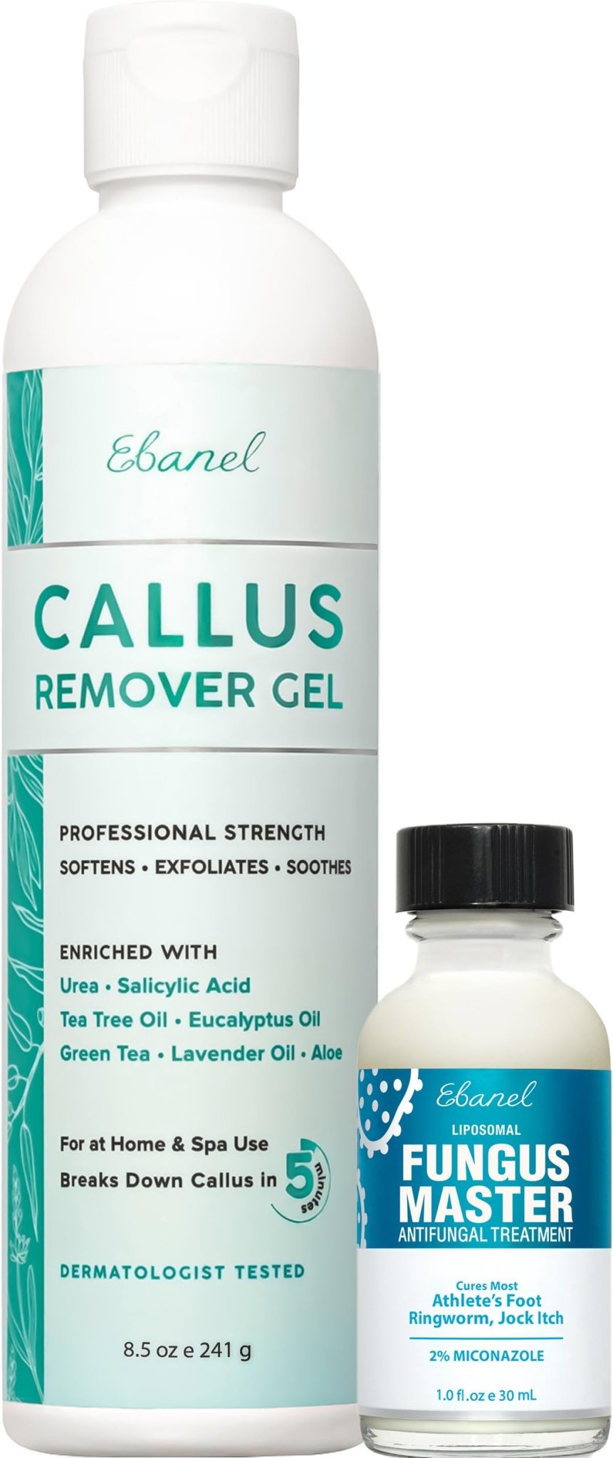 Ebanel Bundle of Callus Remover Gel and Antifungal Treatment - FENGGESTORE20