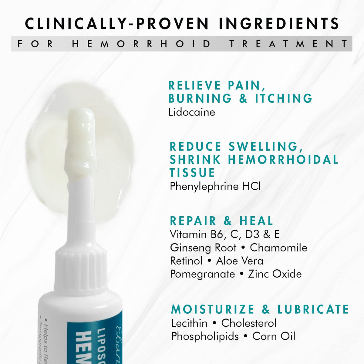 Ebanel Bundle of Hemorrhoid Master, and Foot Fungus Treatment 1 Oz - FENGGESTORE20