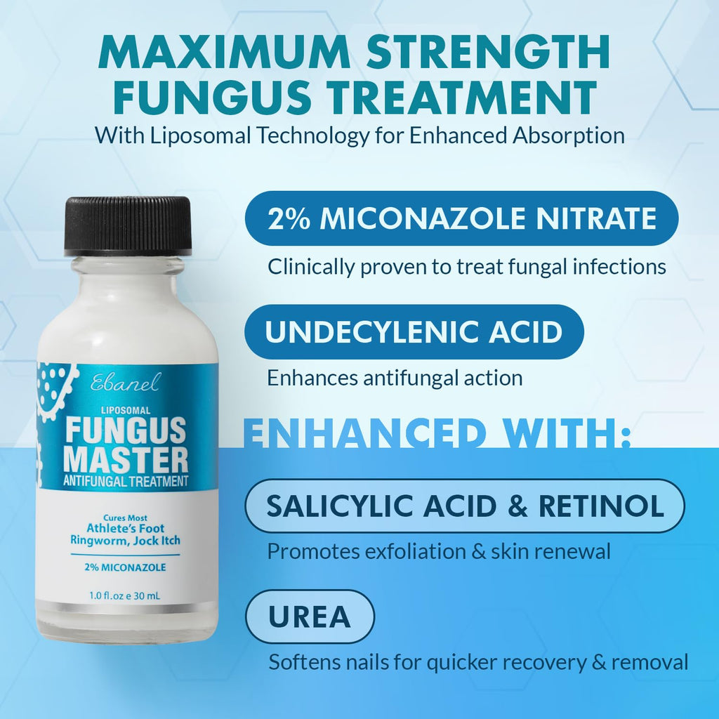 Ebanel Bundle of Hemorrhoid Master, and Foot Fungus Treatment 1 Oz - FENGGESTORE20