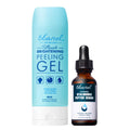 Ebanel Bundle of Hyaluronic Acid Serum, and Exfoliating Face Scrub Peeling Gel, 4.12 Oz - FENGGESTORE20