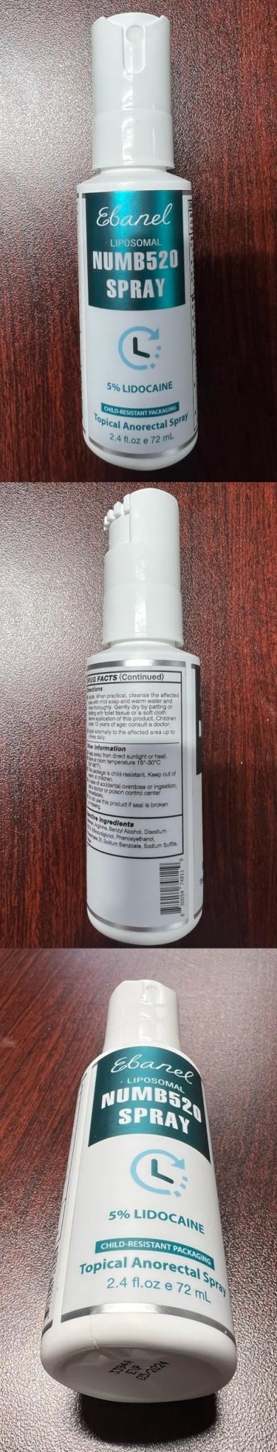 Ebanel Bundle of Lidocaine Numbing Cream, and Numbing Spray - FENGGESTORE20