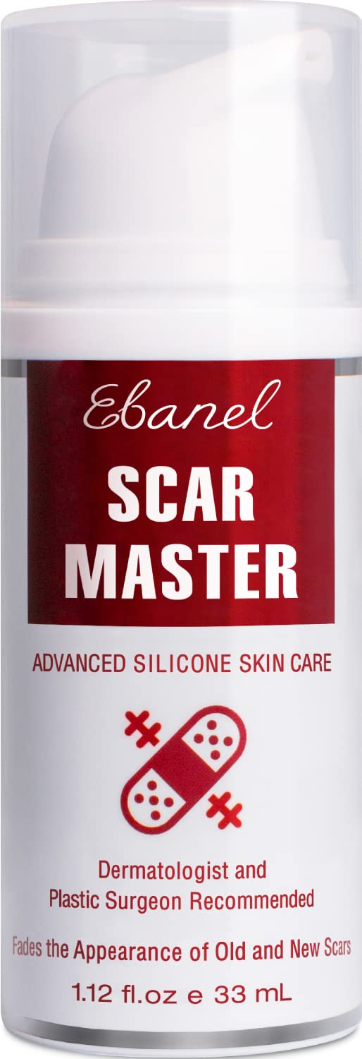 Ebanel Silicone Scar Gel with Allantoin, Emu Oil, Vitamin E and Onion Extract, For Old & New Scars from Surgeries, C-Section, Injuries, Burns & More - FENGGESTORE20