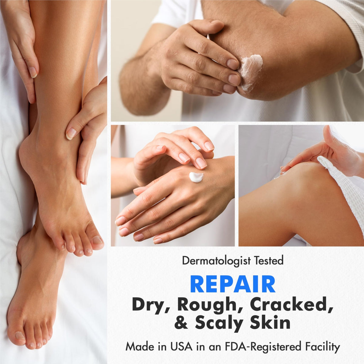Ebanel Urea Cream 40% plus Salicylic Acid 2%, Foot Cream for Dry Cracked Heels Feet Knees Elbows Hands, Foot Dead Skin Cuticle Callus Remover Toenail Softener, Keratolytic Skin Barrier Repair - FENGGESTORE20