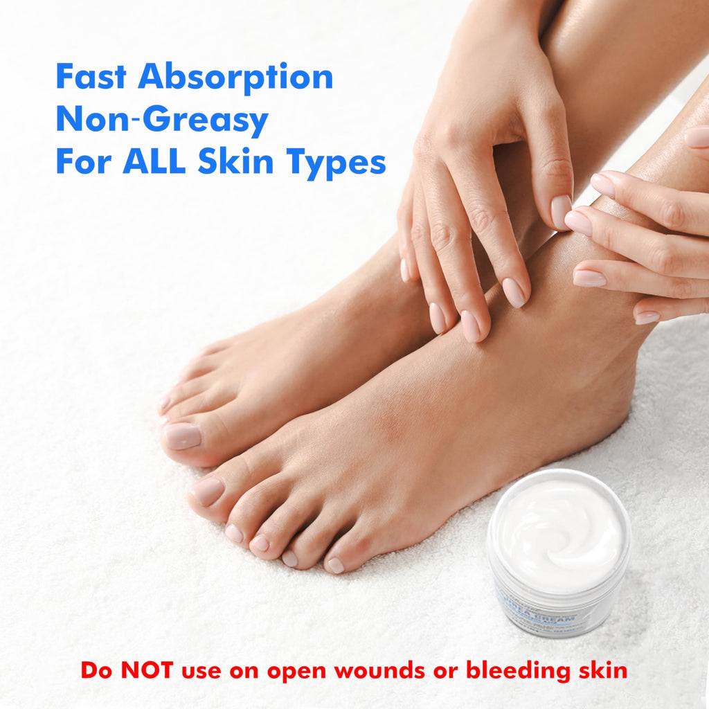 Ebanel Urea Cream 40% plus Salicylic Acid 2%, Foot Cream for Dry Cracked Heels Feet Knees Elbows Hands, Foot Dead Skin Cuticle Callus Remover Toenail Softener, Keratolytic Skin Barrier Repair, 3-Pack - FENGGESTORE20